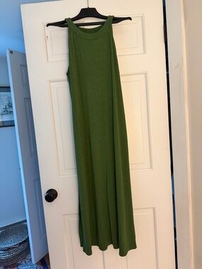 J. Jill Green Sleeveless Maxi Dress
